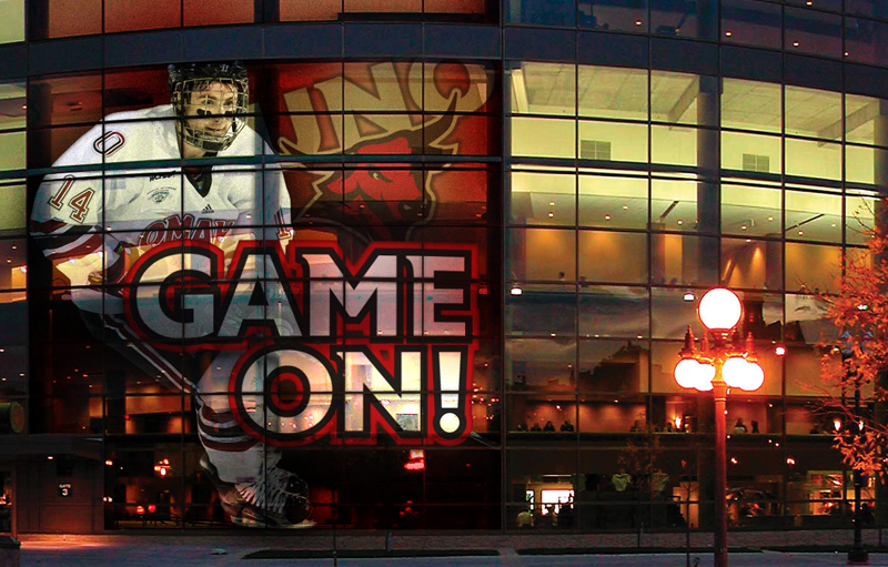 UNO Hockey environmental design-Banner